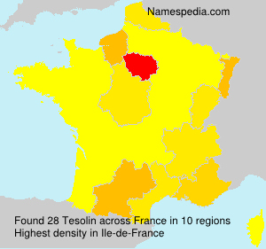 Surname Tesolin in France Surname Tesolin in France