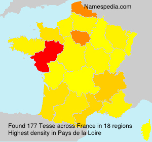 Surname Tesse in France Surname Tesse in France