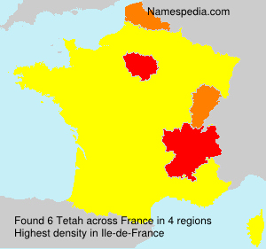 Surname Tetah in France Surname Tetah in France