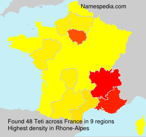 Surname Teti in France