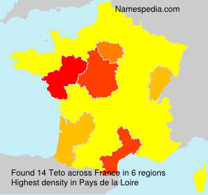 Surname Teto in France Surname Teto in France