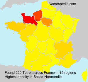 Surname Tetrel in France Surname Tetrel in France
