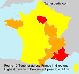 Surname Teubner in France Surname Teubner in France