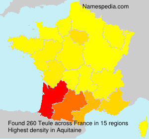 Surname Teule in France Surname Teule in France
