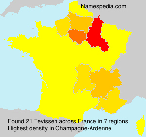 Surname Tevissen in France Surname Tevissen in France