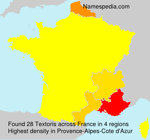 Surname Textoris in France Surname Textoris in France