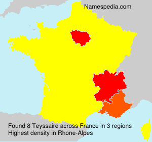 Surname Teyssaire in France Surname Teyssaire in France