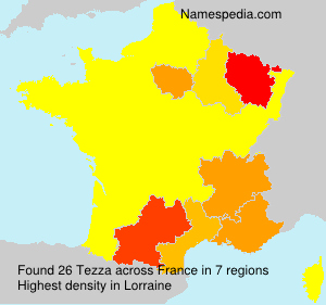 Surname Tezza in France Surname Tezza in France