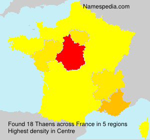 Surname Thaens in France Surname Thaens in France