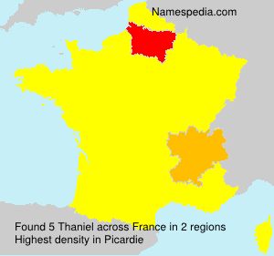 Surname Thaniel in France Surname Thaniel in France