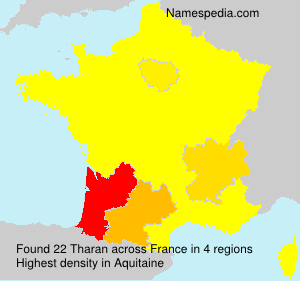 Surname Tharan in France Surname Tharan in France