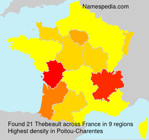 Surname Thebeault in France Surname Thebeault in France