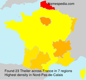 Surname Theiler in France Surname Theiler in France