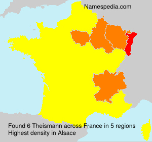 Surname Theismann in France Surname Theismann in France