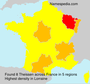 Surname Theissen in France Surname Theissen in France