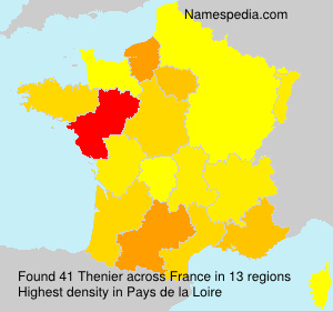 Surname Thenier in France Surname Thenier in France