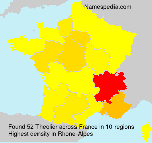 Surname Theolier in France Surname Theolier in France