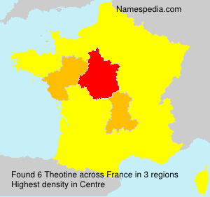 Surname Theotine in France Surname Theotine in France