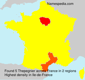 Surname Thepegnier in France Surname Thepegnier in France
