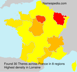 Surname Theres in France Surname Theres in France
