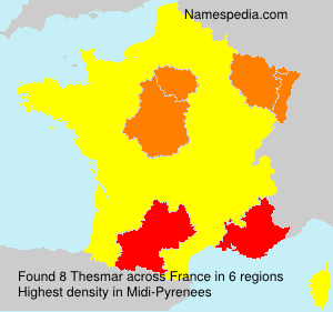 Surname Thesmar in France Surname Thesmar in France