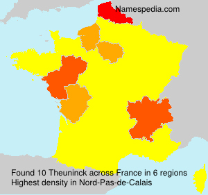 Surname Theuninck in France Surname Theuninck in France