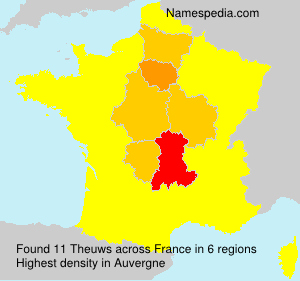 Surname Theuws in France Surname Theuws in France