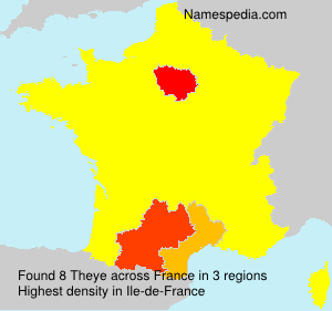 Surname Theye in France Surname Theye in France