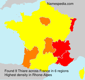 Surname Thiare in France Surname Thiare in France
