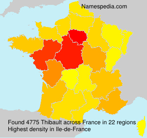 Surname Thibault in France Surname Thibault in France