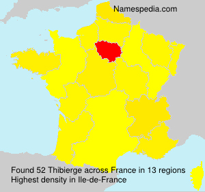 Surname Thibierge in France Surname Thibierge in France