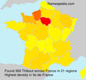 Surname Thibout in France Surname Thibout in France