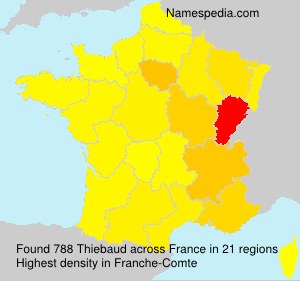 Surname Thiebaud in France Surname Thiebaud in France