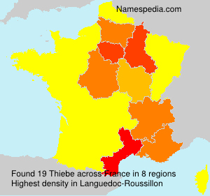 Surname Thiebe in France Surname Thiebe in France