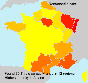 Surname Thiele in France Surname Thiele in France