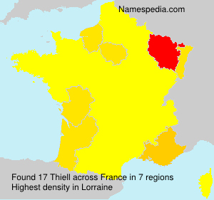 Surname Thiell in France Surname Thiell in France