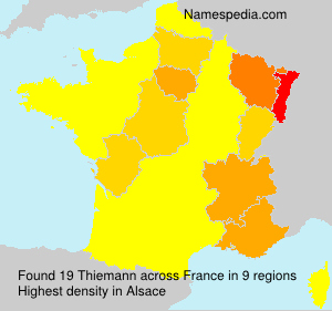 Surname Thiemann in France