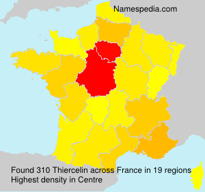 Surname Thiercelin in France Surname Thiercelin in France