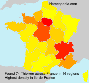 Surname Thierree in France Surname Thierree in France
