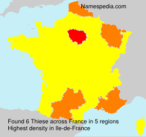 Surname Thiese in France Surname Thiese in France