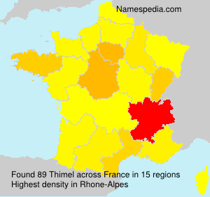 Surname Thimel in France Surname Thimel in France