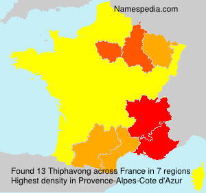 Surname Thiphavong in France Surname Thiphavong in France