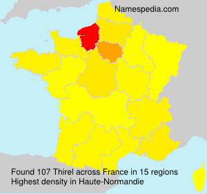 Surname Thirel in France Surname Thirel in France