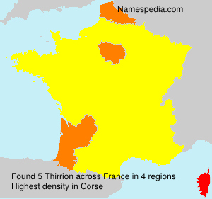 Surname Thirrion in France Surname Thirrion in France