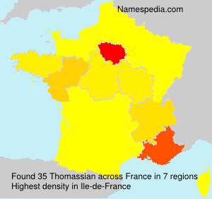 Surname Thomassian in France Surname Thomassian in France