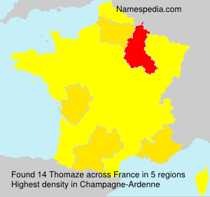 Surname Thomaze in France