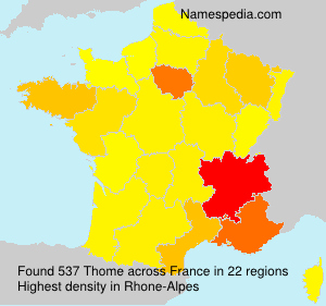 Surname Thome in France Surname Thome in France