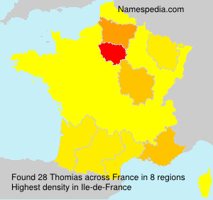 Surname Thomias in France Surname Thomias in France