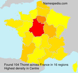 Surname Thoret in France Surname Thoret in France