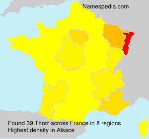 Surname Thorr in France Surname Thorr in France